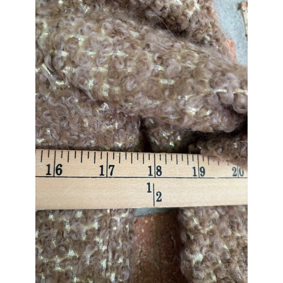 Escada Vintage Womens Tweed Jacket  Zip-Up Made In Germany Brown & Cream - Picture 12 of 16